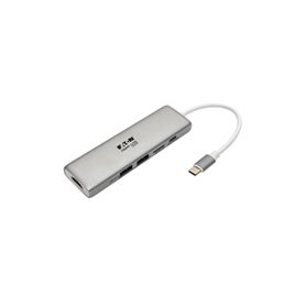 Tripp Lite U442-DOCK10-S station d'accueil USB 3.2 Gen 2 (3.1 Gen 2) Type-C Argent