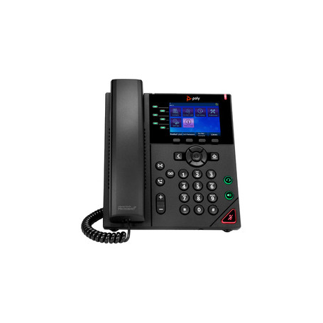 POLY Téléphone IP OBi VVX 350 à 6 lignes et compatible PoE