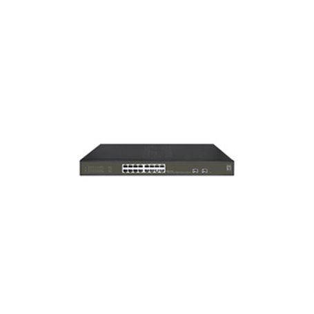 LevelOne GES-2118P commutateur réseau Géré L2 Gigabit Ethernet (10/100/1000) Connexion Ethernet