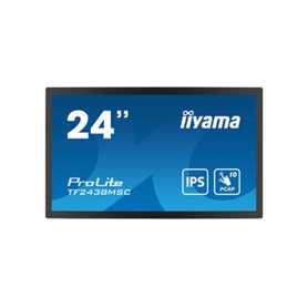 iiyama TF2438MSC-B1 affichage de messages Carte A numérique 61 cm (24") LED 600 cd/m² Full HD Noir Écran tactile