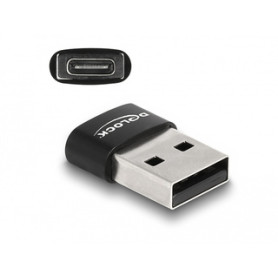 DeLOCK 60002 changeur de genre de câble USB A USB C Noir