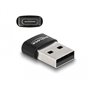 DeLOCK 60002 changeur de genre de câble USB A USB C Noir