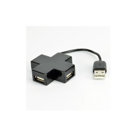 MCL USB2-MX104/N hub & concentrateur USB 2.0 480 Mbit/s Noir