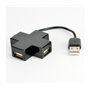 MCL USB2-MX104/N hub & concentrateur USB 2.0 480 Mbit/s Noir