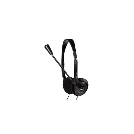 LogiLink HS0052 écouteur/casque Avec fil Arceau Bureau/Centre d'appels Noir