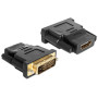 DeLOCK 65466 changeur de genre de câble DVI 24+1 HDMI Noir