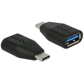 DeLOCK 65519 changeur de genre de câble USB 3.1 Gen 2 Type-C USB 3.1 Gen 2 Type-A Noir