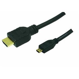 LogiLink 1m HDMI to HDMI Micro - M/M câble HDMI HDMI Type A (Standard) HDMI Type D (Micro) Noir