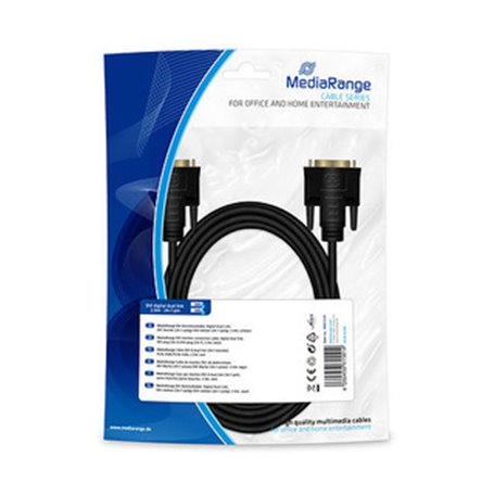 MediaRange MRCS129 câble DVI 2 m Noir