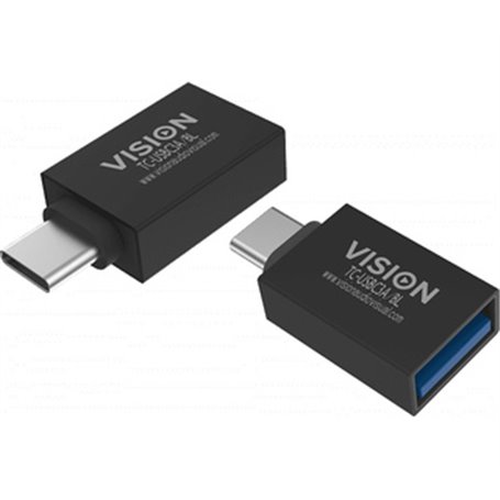 Vision TC-USBC3A/BL changeur de genre de câble USB C USB 3.0 A Noir