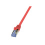 LogiLink 0.25m Cat.6A 10G S/FTP câble de réseau Rouge 0