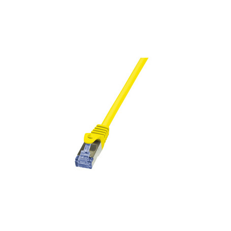 LogiLink 1m Cat.6A 10G S/FTP câble de réseau Jaune Cat6a S/FTP (S-STP)