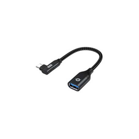 Conceptronic ABBY19B changeur de genre de câble USB-C USB-A Noir