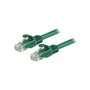 StarTech.com Câble réseau Cat6 Gigabit UTP sans crochet de 7m - Cordon Ethernet RJ45 anti-accroc - M/M - Vert