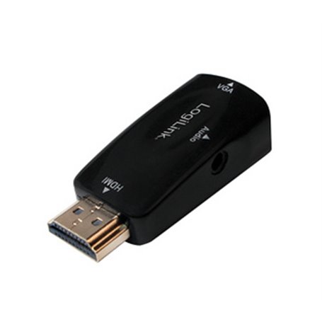 LogiLink CV0107 changeur de genre de câble HDMI VGA Noir