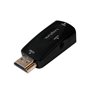 LogiLink CV0107 changeur de genre de câble HDMI VGA Noir