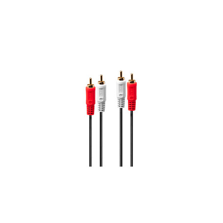 Lindy 35661 câble audio 2 m 2 x RCA Rouge