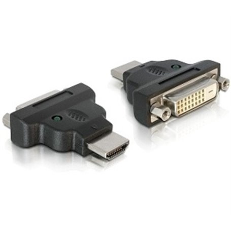 DeLOCK Adapter HDMI / DVI HDMI M DVI 25-pin FM Noir