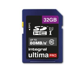 Integral 32GB ULTIMAPRO SDHC/XC 80MB CLASS 10 UHS-I U1 32 Go SD