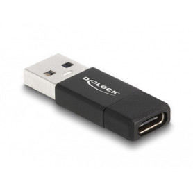 DeLOCK 60001 changeur de genre de câble USB A USB C Noir