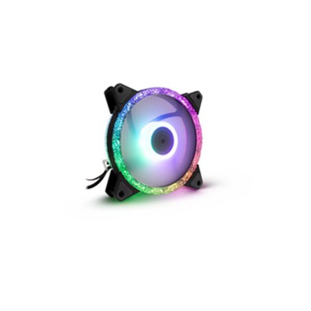 Inter-Tech RS-071 RGB Boitier PC Ventilateur 12 cm Noir