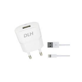 DLH CHARGEUR SECTEUR USB 5W AVEC CABLE APPLE LIGHTNING POUR IPHONE