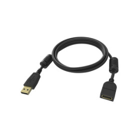 Vision TC-2MUSBEXT-BL câble USB 2 m USB 2.0 USB A Noir