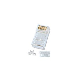 Lindy 62430 connecteur de fils RJ-45 8-pin cat.6 Transparent