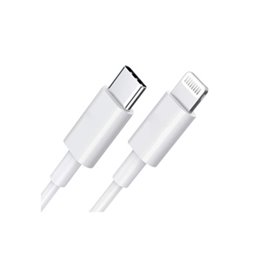 DLH CABLE USB-C VERS APPLE LIGHTNING CERTIFIE MFI 1M 3.25A 65W MAX BLANC