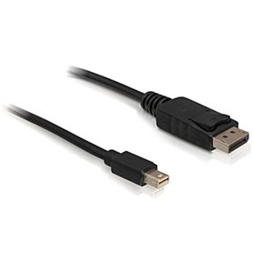 DeLOCK mini DP/DP 1.2 2 m Mini DisplayPort DisplayPort Noir