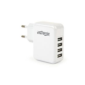 EnerGenie EG-U4AC-02 chargeur d'appareils mobiles Universel Blanc Secteur Intérieure