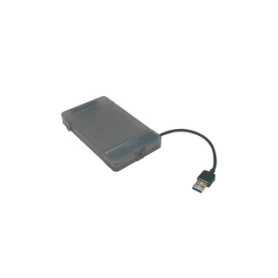 LogiLink AU0037 Boîtier de disques de stockage Boîtier disque dur/SSD Gris 2.5"