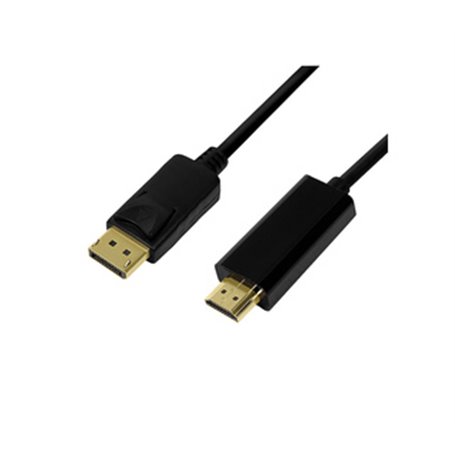 LogiLink CV0126 câble vidéo et adaptateur 1 m DisplayPort HDMI Type A (Standard) Noir