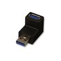 Lindy 71261 changeur de genre de câble USB 3.0 Noir