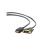 Gembird CC-DPM-DVIM-3M câble vidéo et adaptateur DisplayPort DVI Noir