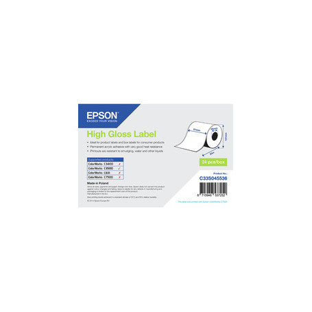 Epson High Gloss Label - Continuous Roll: 51mm x 33m