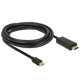 DeLOCK 1m Displayport 1.2a Noir