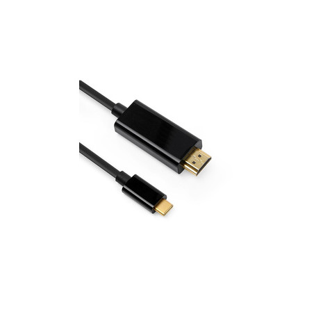 DLH DY-TU4662B câble vidéo et adaptateur 2 m USB Type-C HDMI Noir