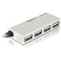 DeLOCK USB 2.0 external 4-port HUB 480 Mbit/s Blanc