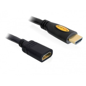 DeLOCK 3m HDMI câble HDMI HDMI Type A (Standard) Noir