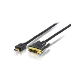 Equip 119325 câble vidéo et adaptateur 5 m HDMI DVI-D Noir