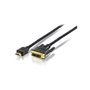 Equip 119325 câble vidéo et adaptateur 5 m HDMI DVI-D Noir