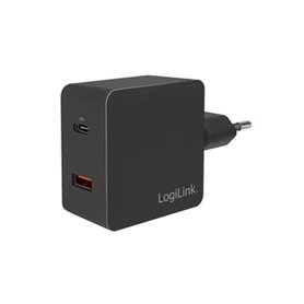 LogiLink PA0220 chargeur d'appareils mobiles Universel Noir Secteur Charge rapide Intérieure