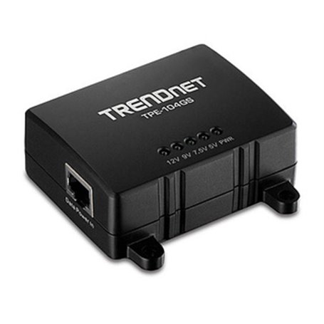 Trendnet TPE-104GS séparateur voix-données Noir Connexion Ethernet