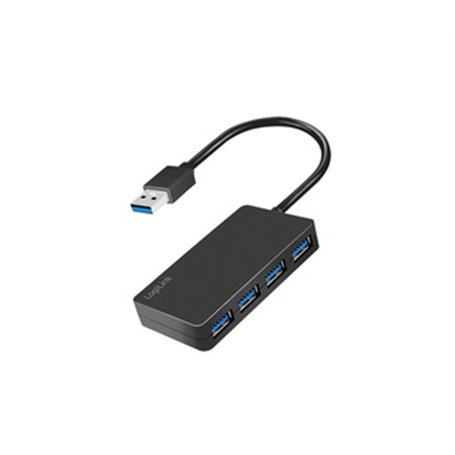 LogiLink UA0396 hub & concentrateur USB 3.2 Gen 1 (3.1 Gen 1) Type-A 5000 Mbit/s Noir