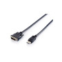 Equip 119336 câble vidéo et adaptateur 2 m DisplayPort DVI-D Noir