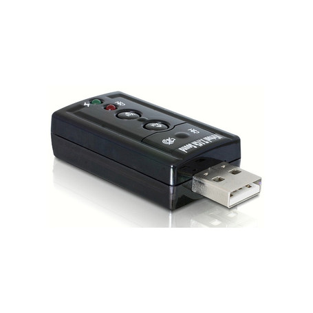 DeLOCK 61645 changeur de genre de câble USB 2.0 2x 3.5 Noir