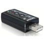 DeLOCK 61645 changeur de genre de câble USB 2.0 2x 3.5 Noir