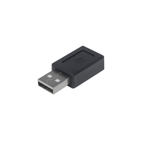 Manhattan 354653 changeur de genre de câble USB A USB C Noir