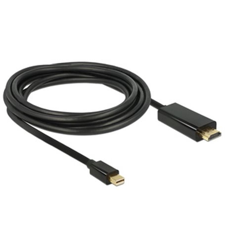 DeLOCK 83699 câble vidéo et adaptateur 2 m Mini DisplayPort HDMI Noir